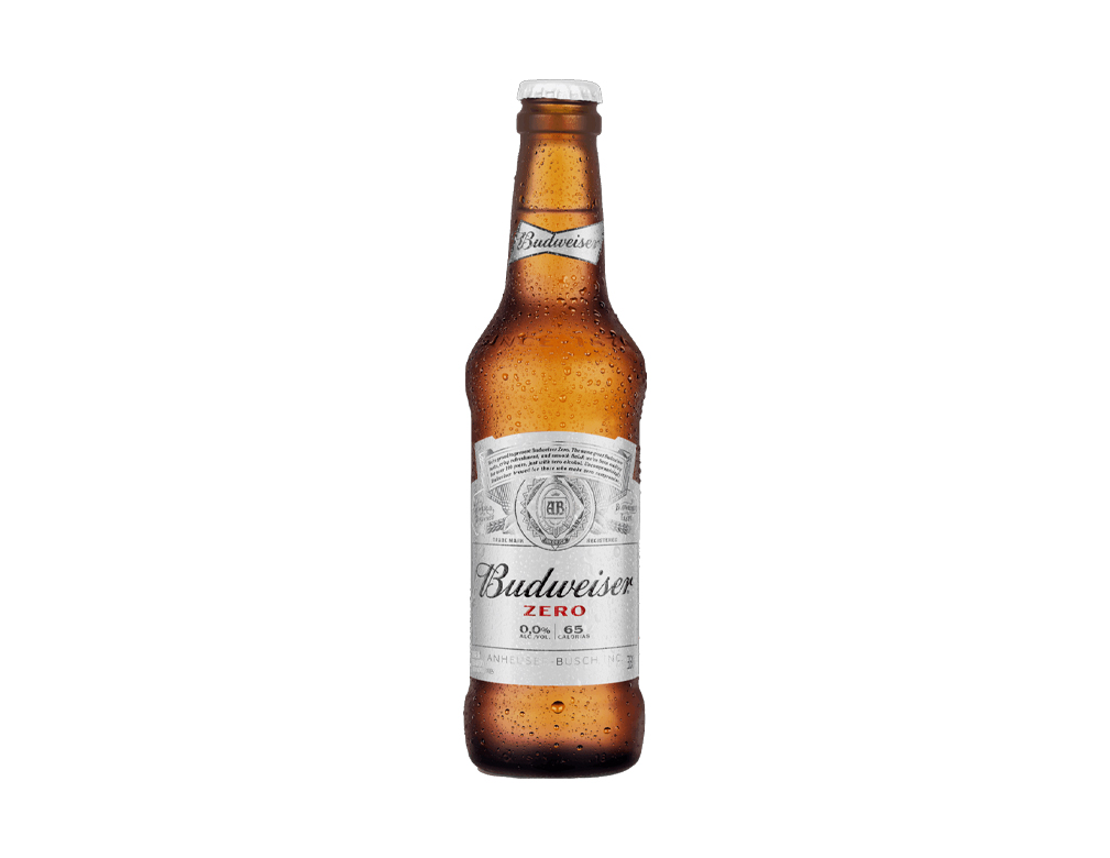 CERVEJA BUDWEISER ZERO ÁLCOOL 0.0 LONG NECK 330 ML (PCT 24 UN)